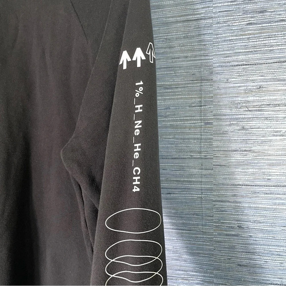 Nike Air Black 1/4 Zip Pullover Activewear Sweatshirt  Large - Picture 3 of 8